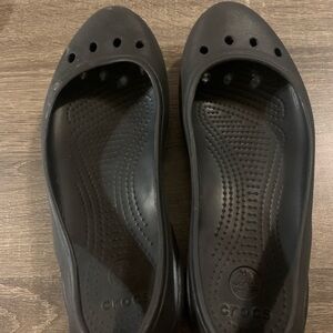Black Crocs Works Ballet Flats, size women’s 8